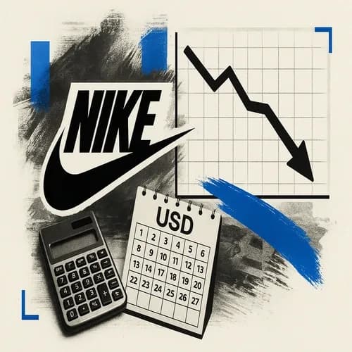 Nike (NKE) expects Q3 revenue to decline by low single-digits vs estimates of...